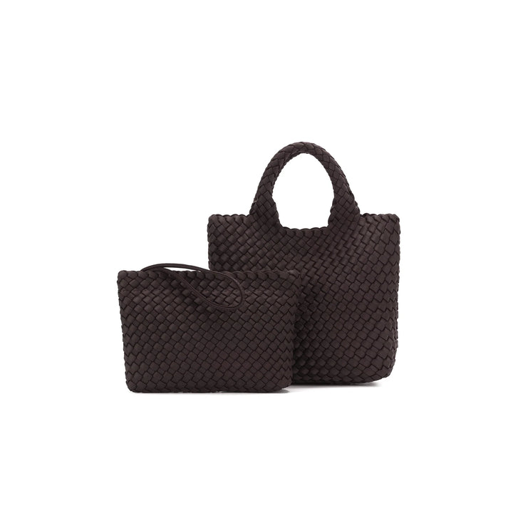 Black Caviar Riviera Chocolate 2 Piece Mini Tote Handbag