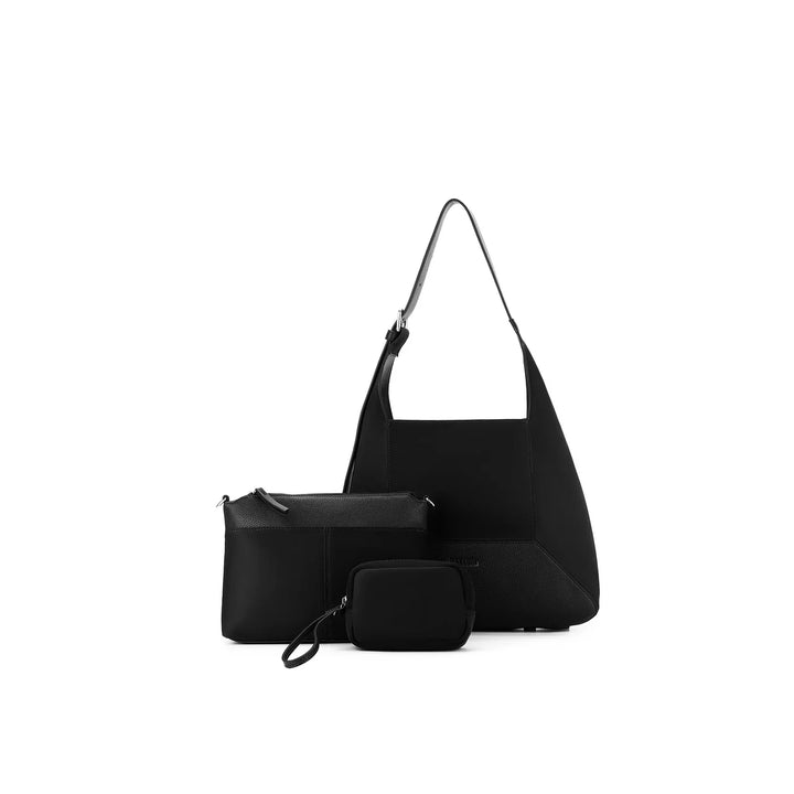 Black Caviar Jacqueline Black 3 Piece Handbag - Black