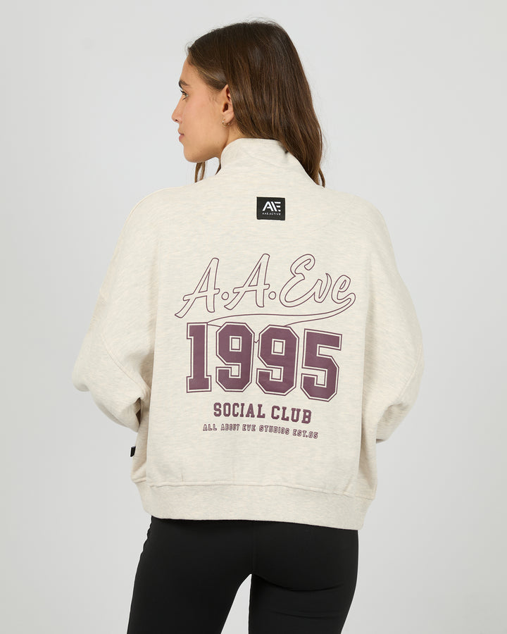 All About Eve Team 1/4 Zip - Oat