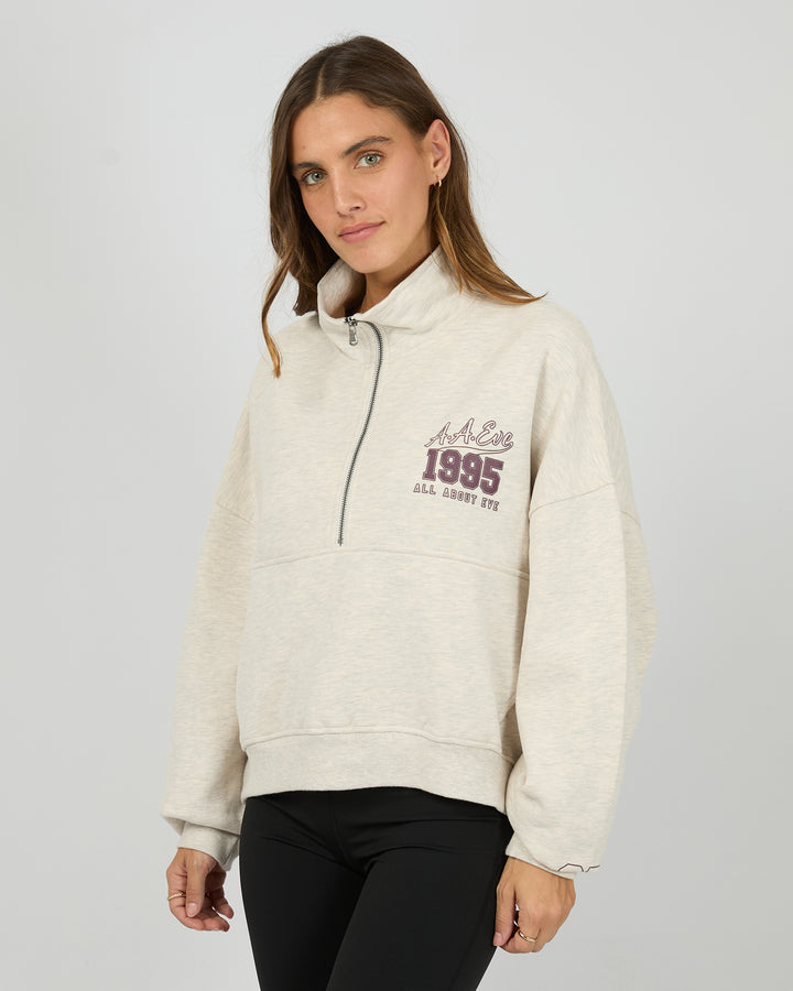 All About Eve Team 1/4 Zip - Oat