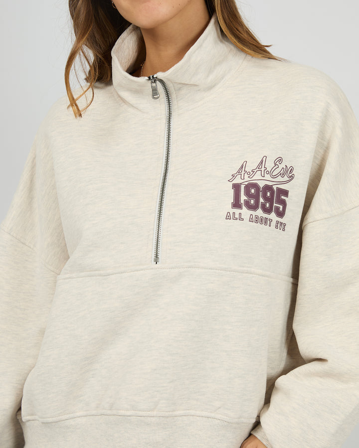 All About Eve Team 1/4 Zip - Oat