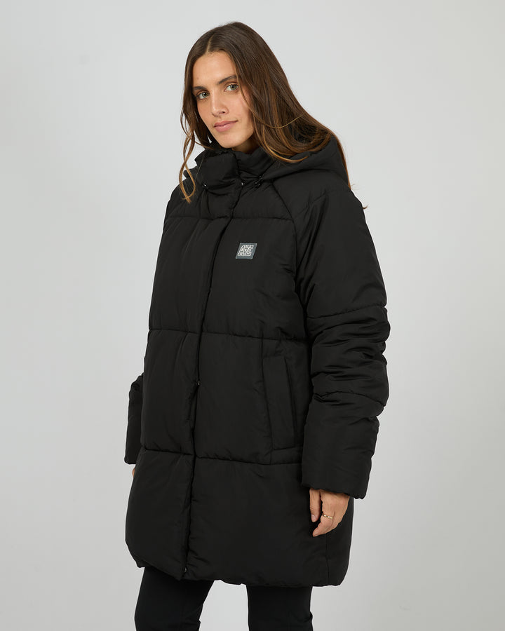 All About Eve Elevate Long Puffer Jacket - Black