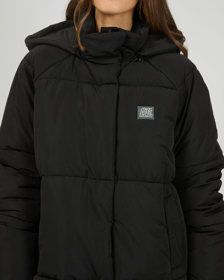 All About Eve Elevate Long Puffer Jacket - Black