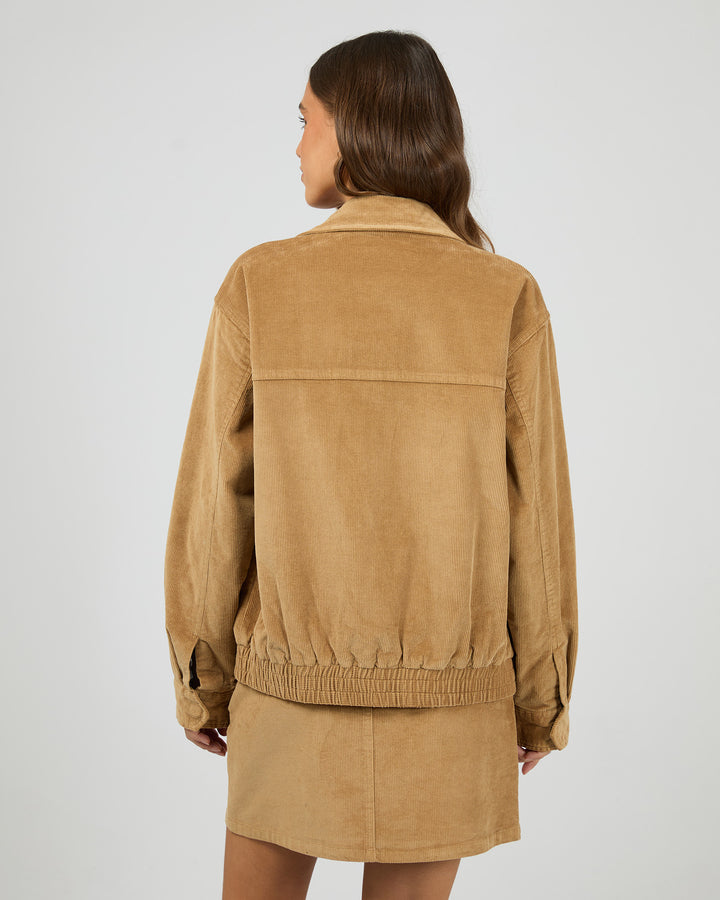 All About Eve Bambi Cord Bomber - Tan
