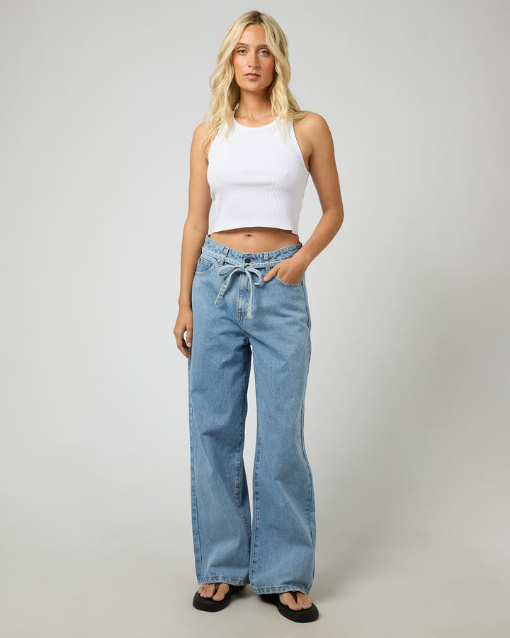 All About Eve Gia High Rise Baggy - Light Blue