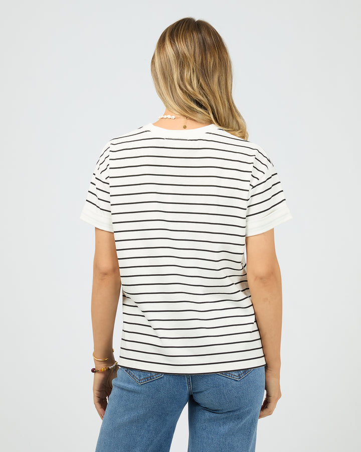 All About Eve Aae Washed Tee - Striped