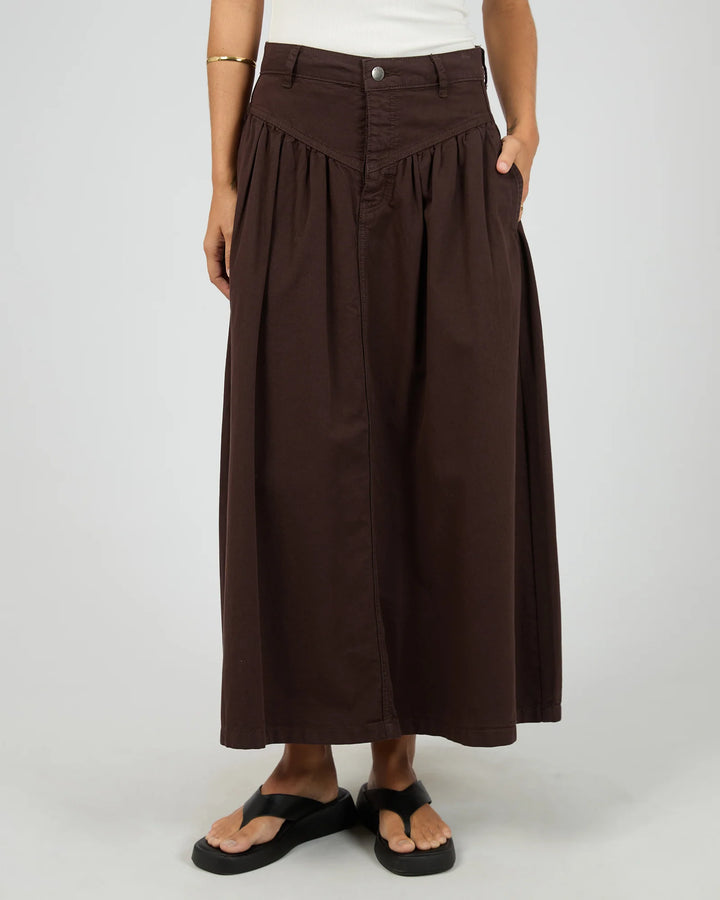 All About Eve Arlo Maxi Skirt - Brown