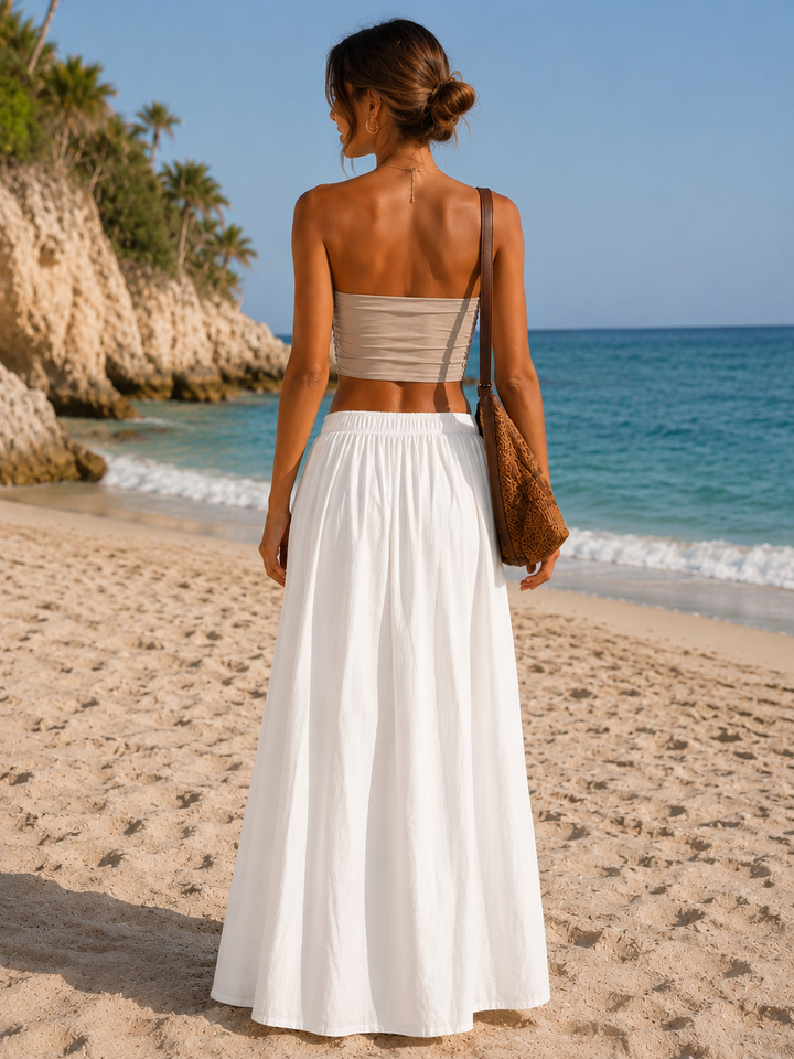 By Frankie Long Skirt - White