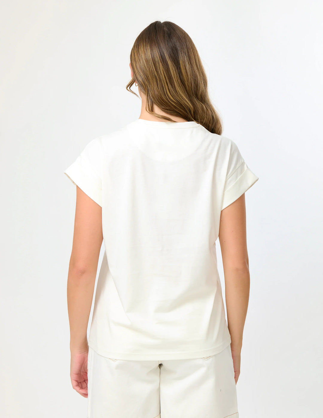 Stella &amp; Gemma Cuff Tee - Clay Tuscan Tile