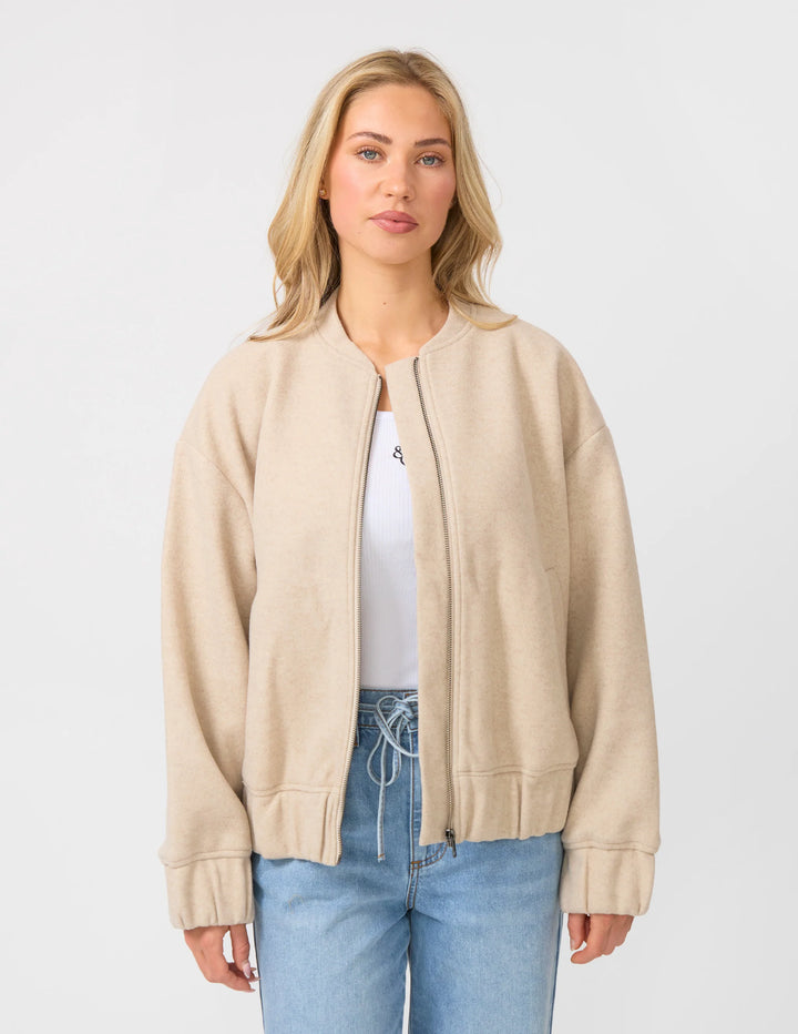Stella &amp; Gemma Bomber Jacket - Oat