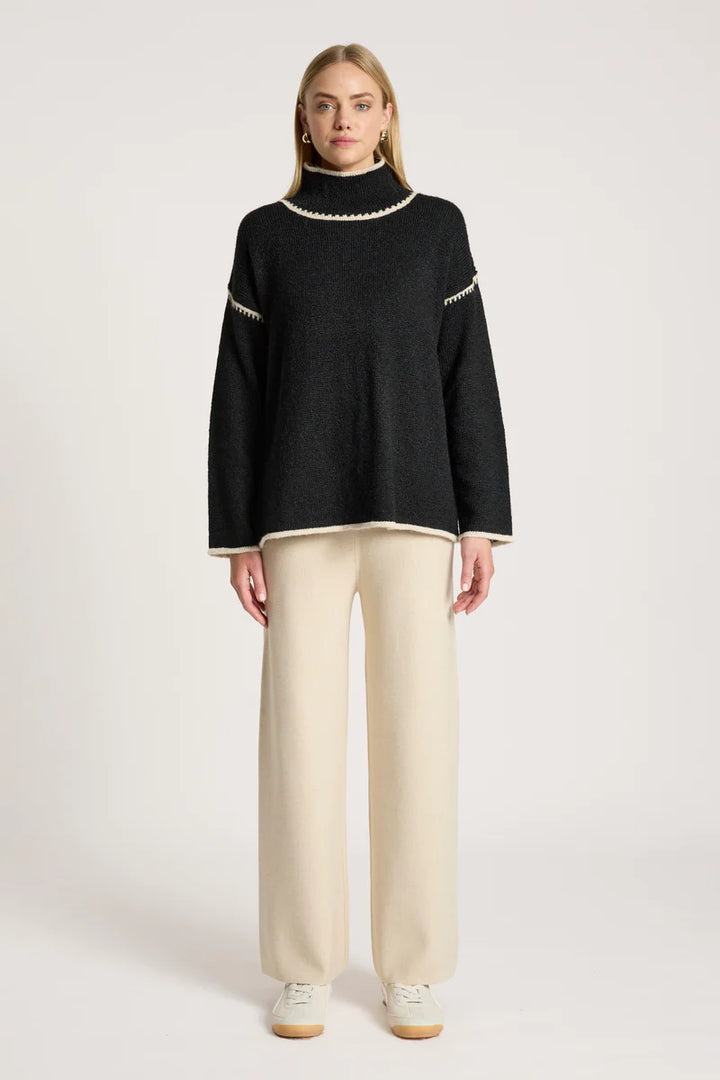 Eb + Ive Orin Jumper - Black / Dune