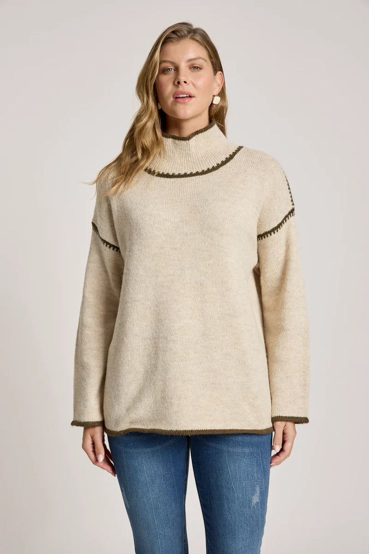 Eb + Ive Orin Jumper - Dune / Olive
