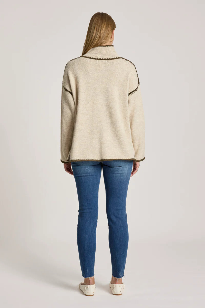 Eb + Ive Orin Jumper - Dune / Olive