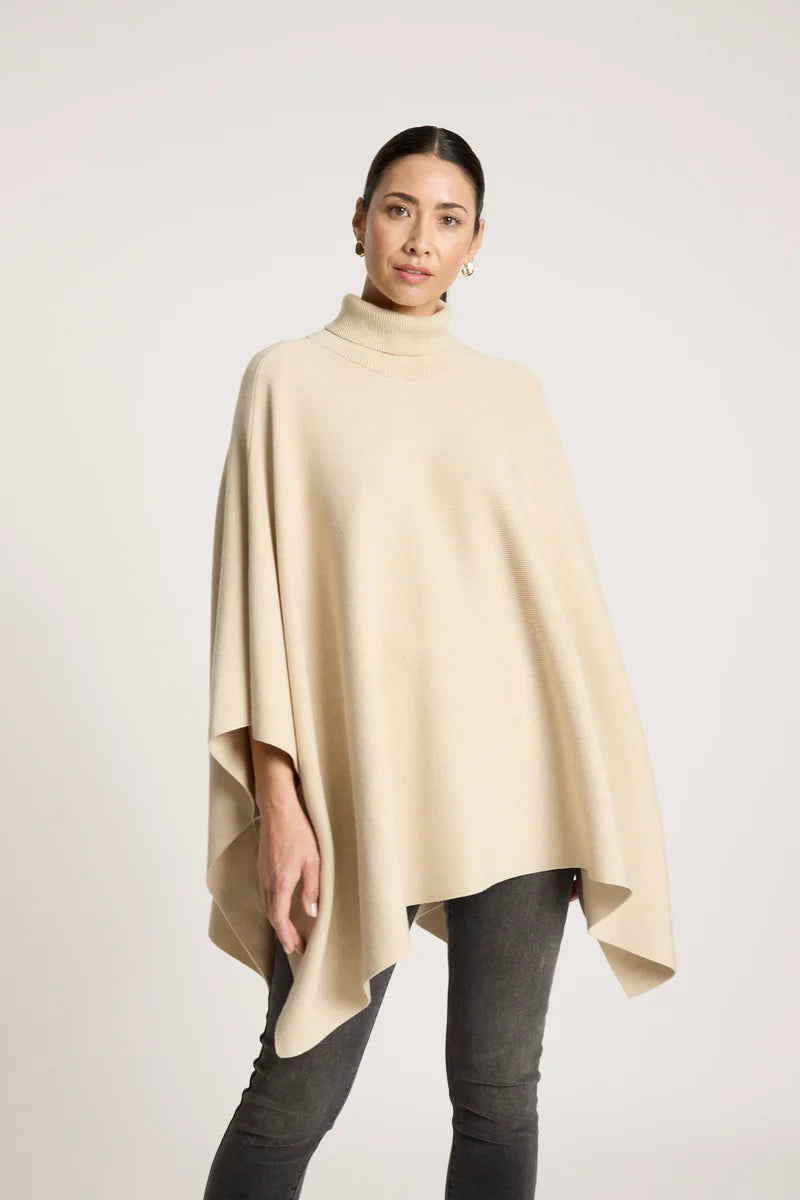 Eb + Ive Samira Poncho - Bisque