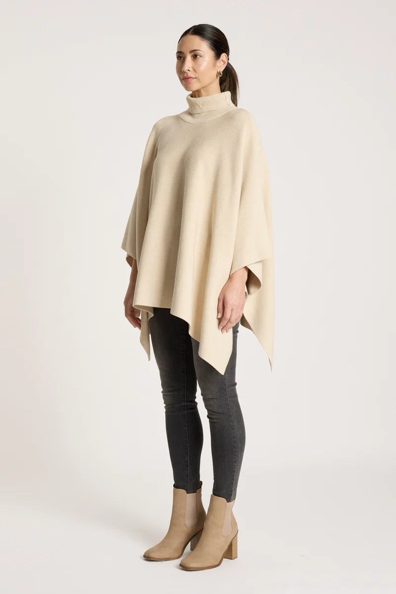 Eb + Ive Samira Poncho - Bisque