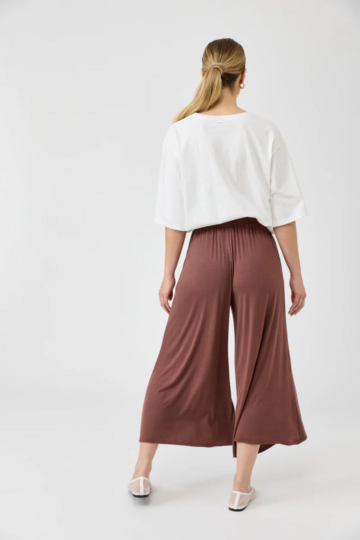 Eb + Ive Studio Jersey Tie Pant - Mocha