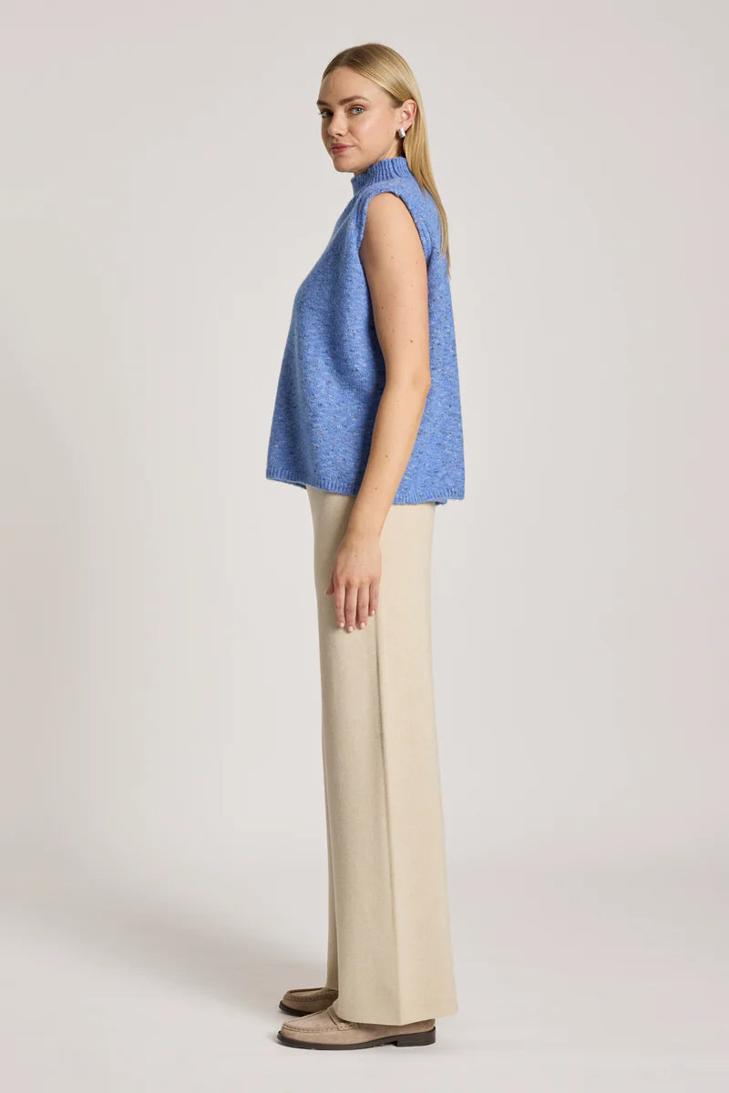Eb + Ive Zarda Knit Vest - Lake