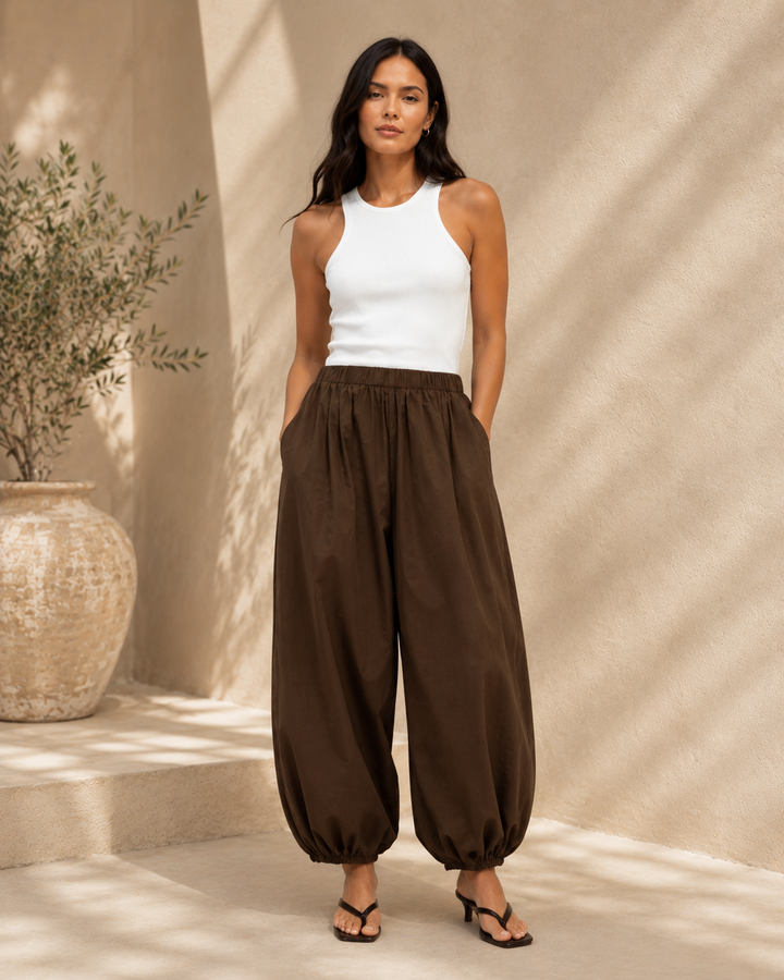 Ebby &amp; I Balloon Pant - Chocolate