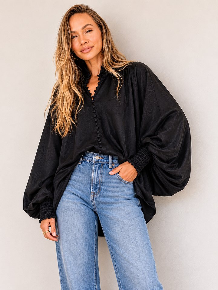 Jatea The Label Portofino Lux Blouse - Black