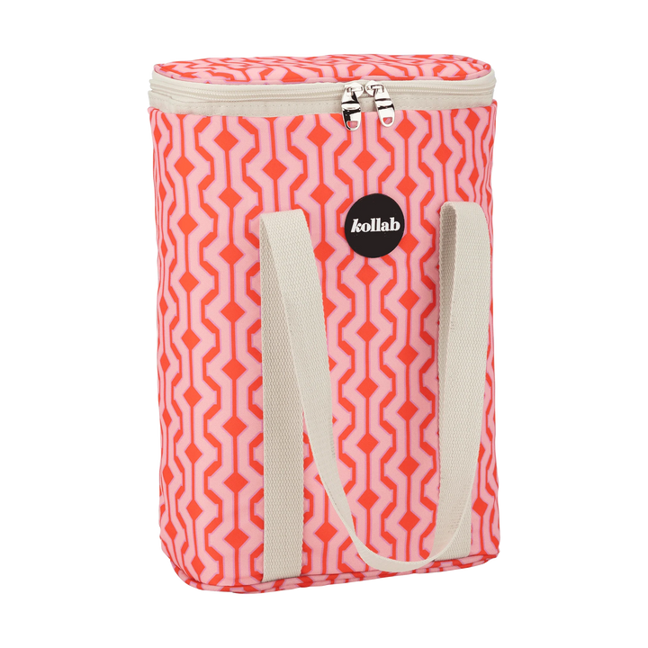 Kollab Wine Cooler Bag - Cherry Zig Zag