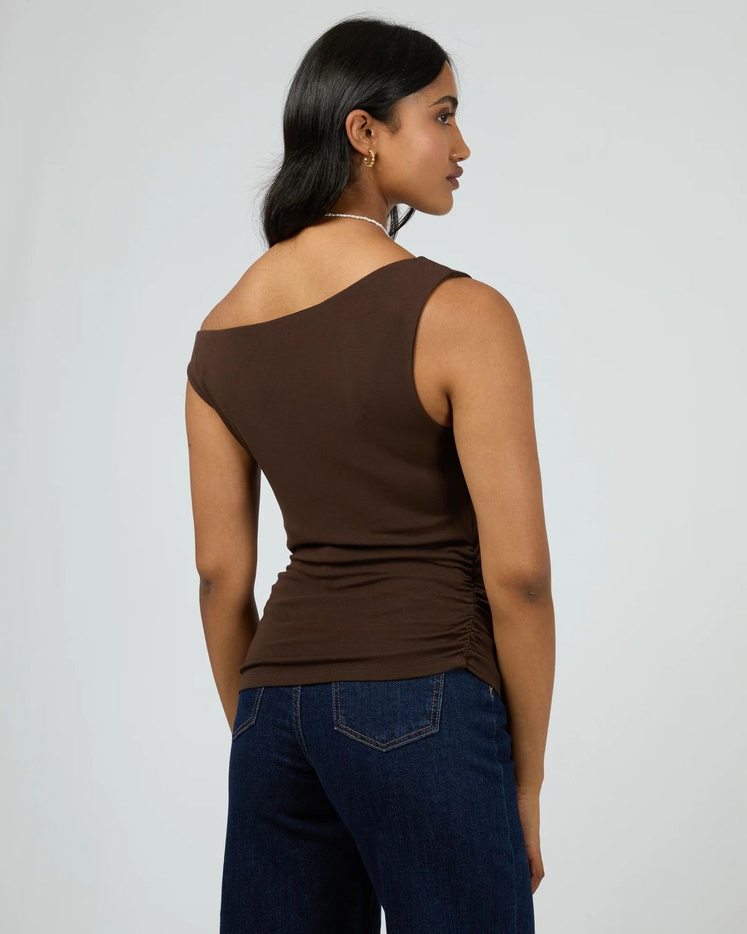 All About Eve Kylie Off Shoulder Top - Brown