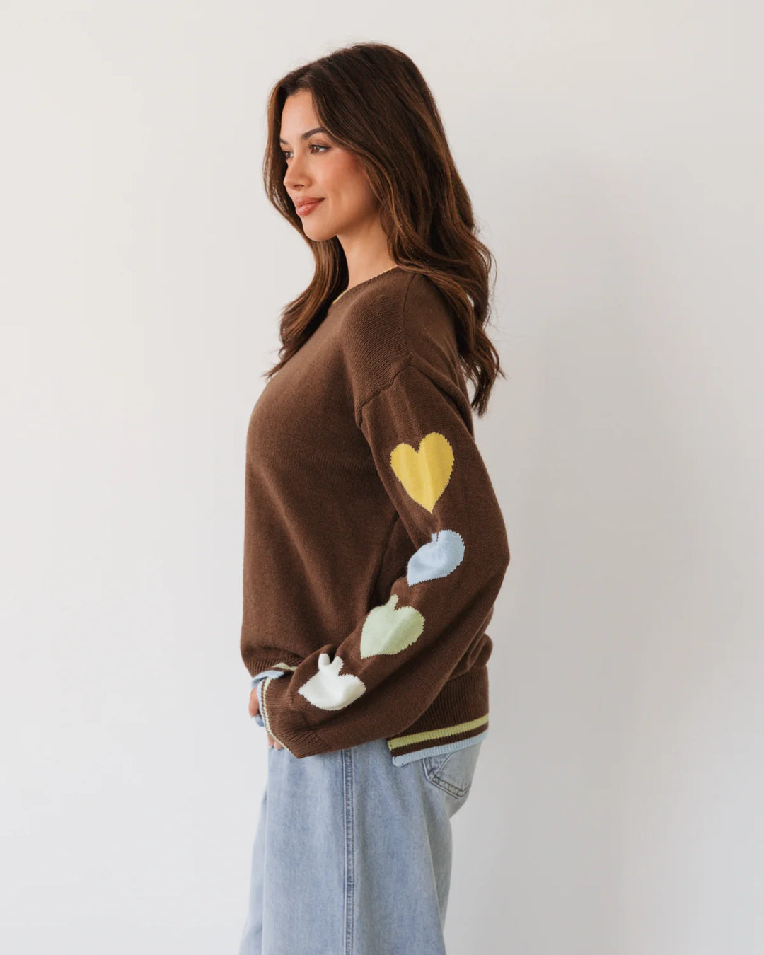Label of Love Jumper - Heart Sleeve