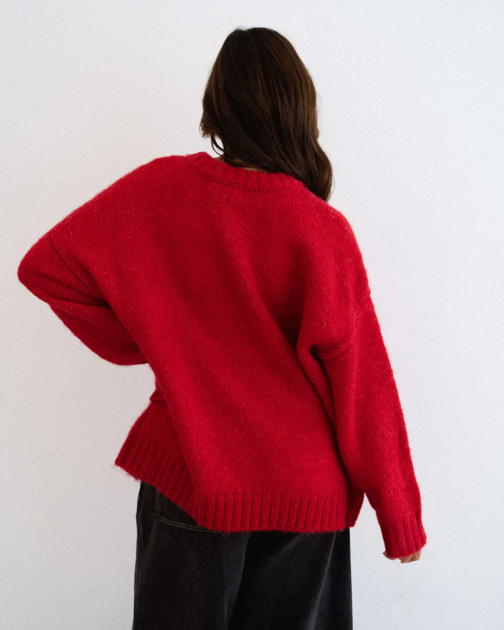 Label of Love Lena Knit - Cherry Red