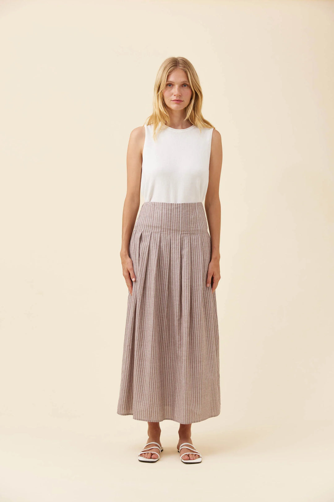 Isle of Mine Lyndell Maxi Skirt  Taupe