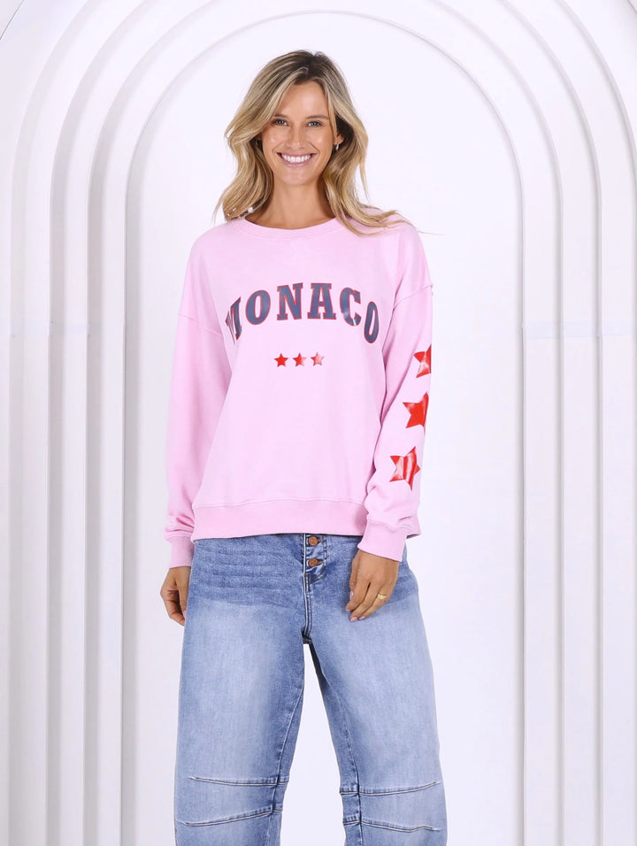 Monaco Star Sweater - Pink