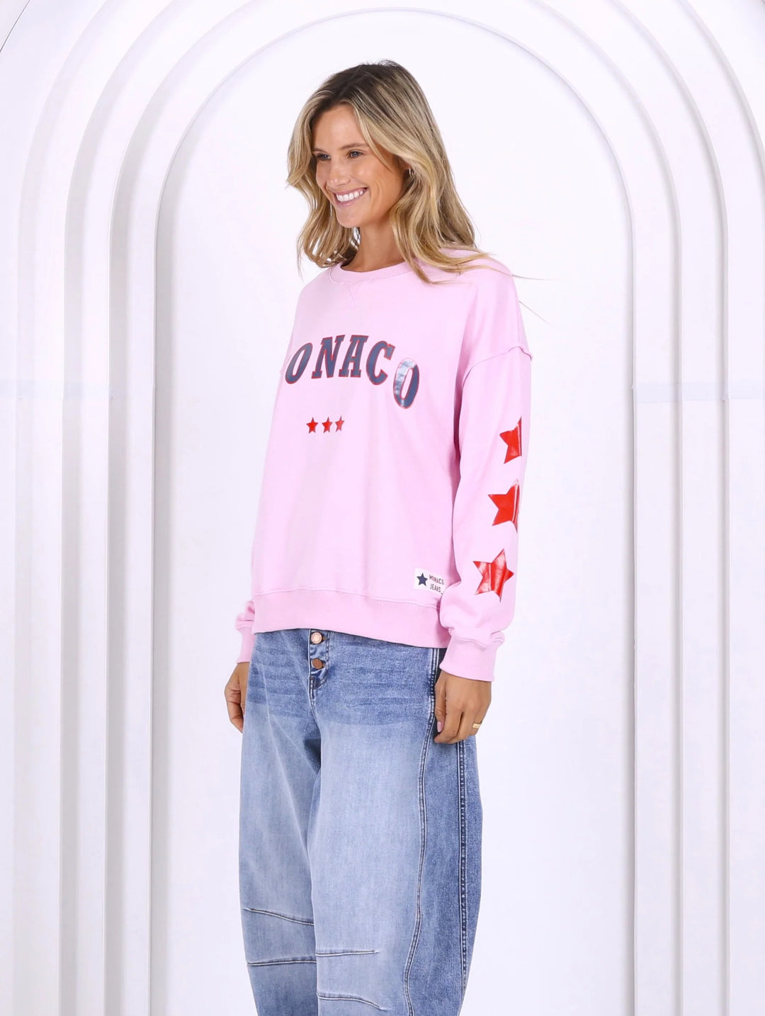 Monaco Star Sweater - Pink