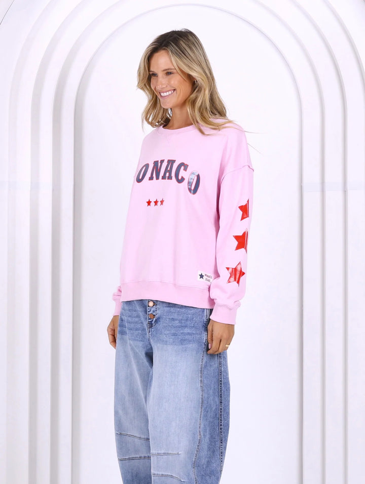 Monaco Star Sweater - Pink