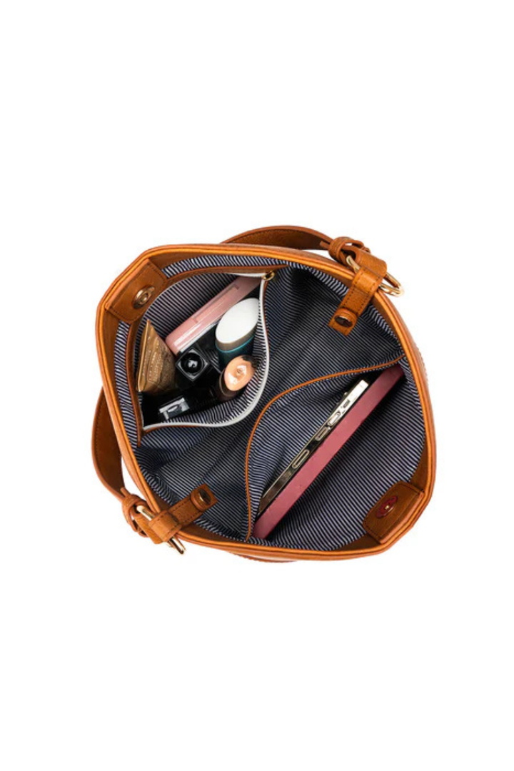 Black Caviar Melody Tan 2 Piece Shoulder Crossbody Bag