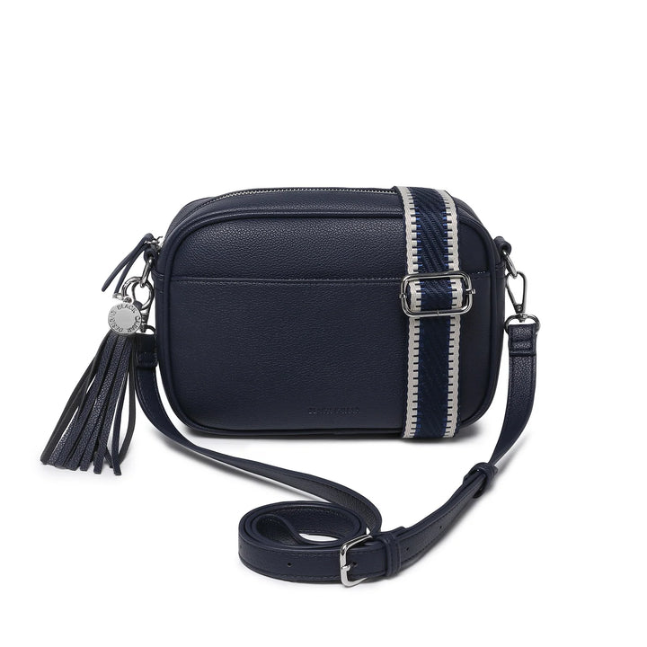 Black Caviar Navy Crossbody Bag
