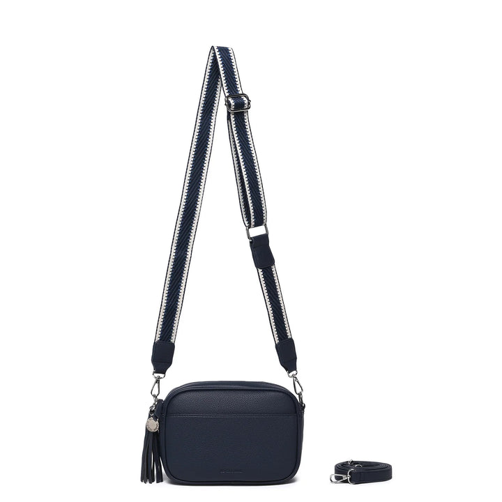 Black Caviar Navy Crossbody Bag