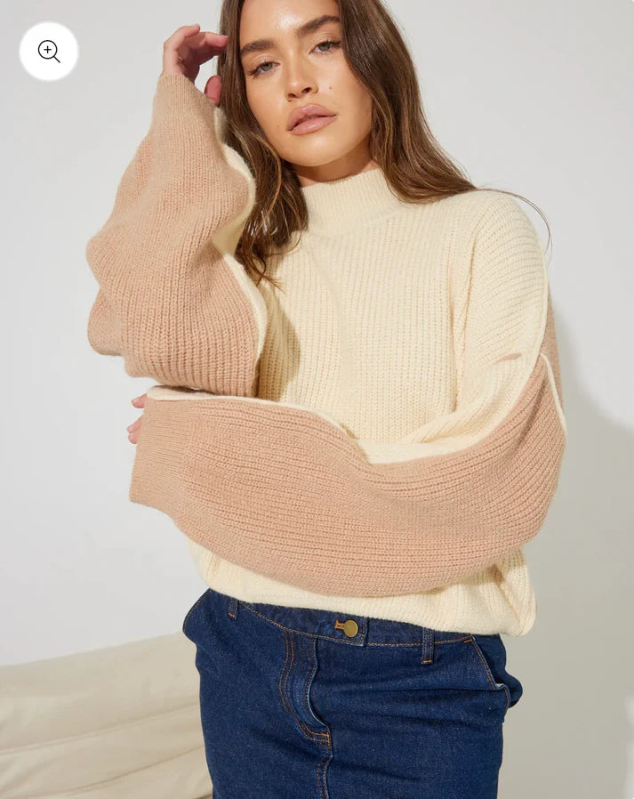 Peach &amp; Parla Xanthe Knit Splice