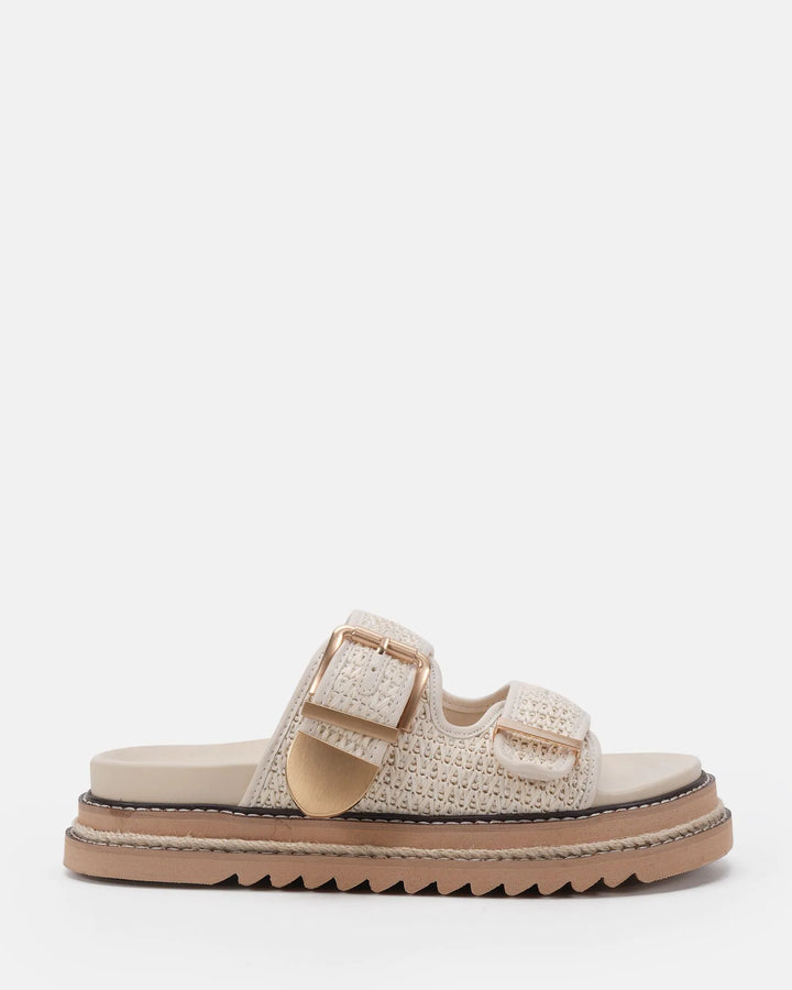 Novo Shawn Sandal - Cream Raffa