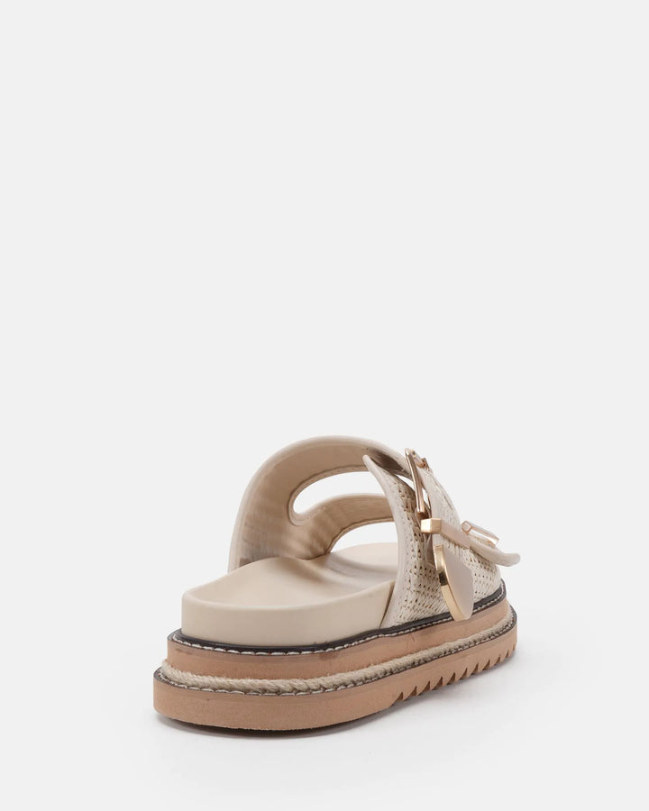 Novo Shawn Sandal - Cream Raffa