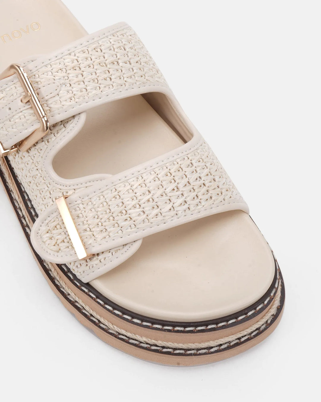 Novo Shawn Sandal - Cream Raffa