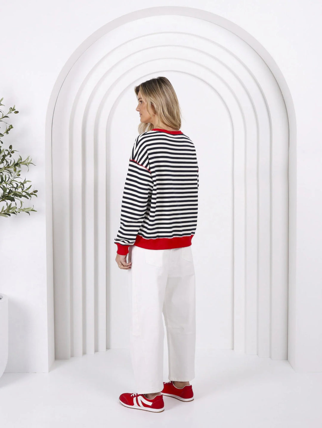 Monaco Heart Sweater Stripe