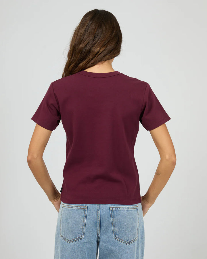 Silent Theory Regular Tee - Cherry