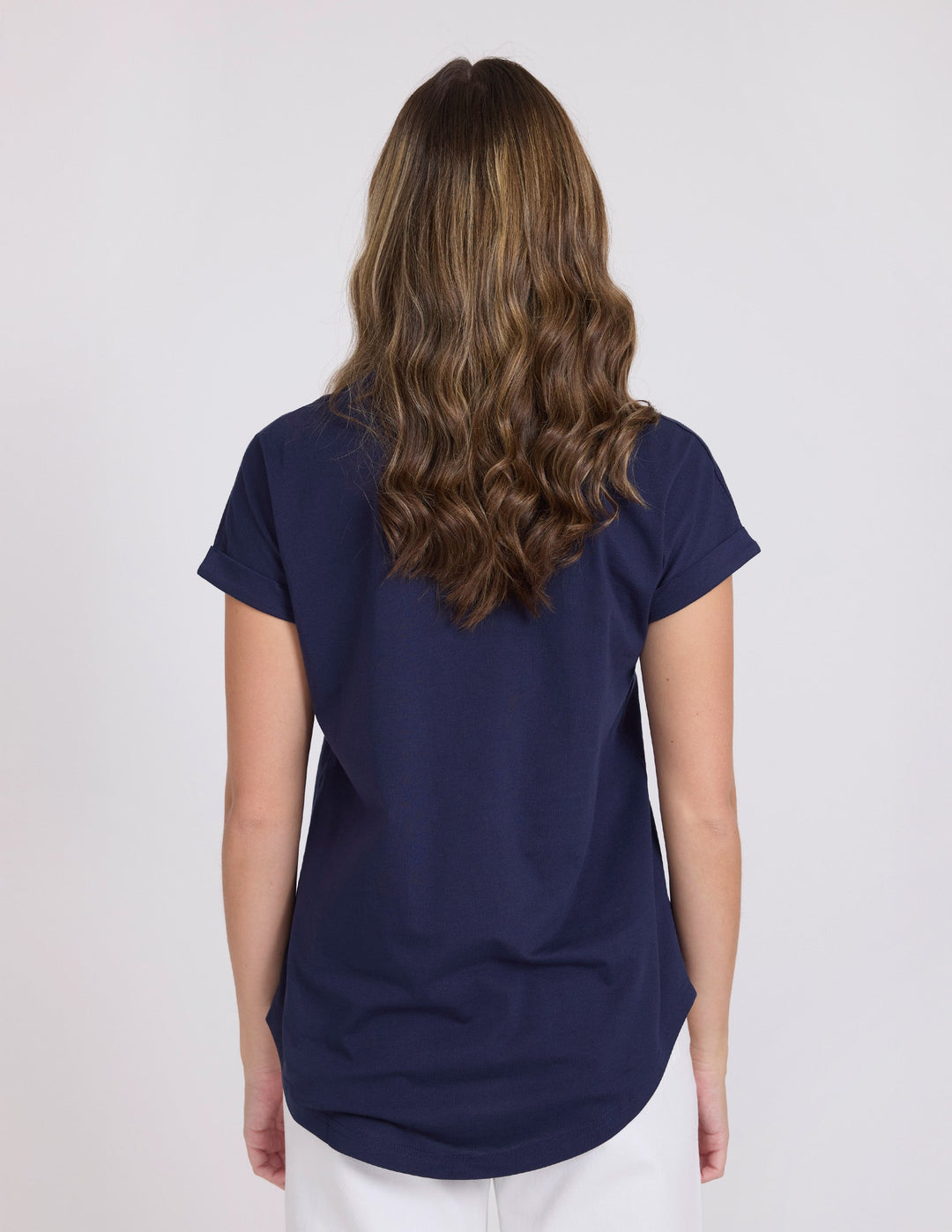 Stella and Gemma Soho Cuff Tee - Navy