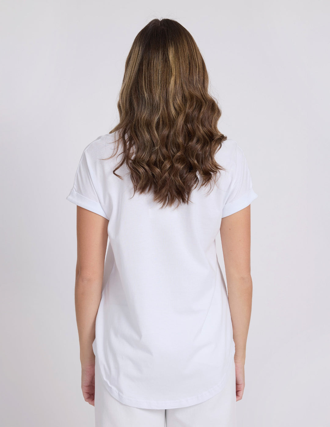Stella and Gemma Soho Cuff Tee - White Rotation