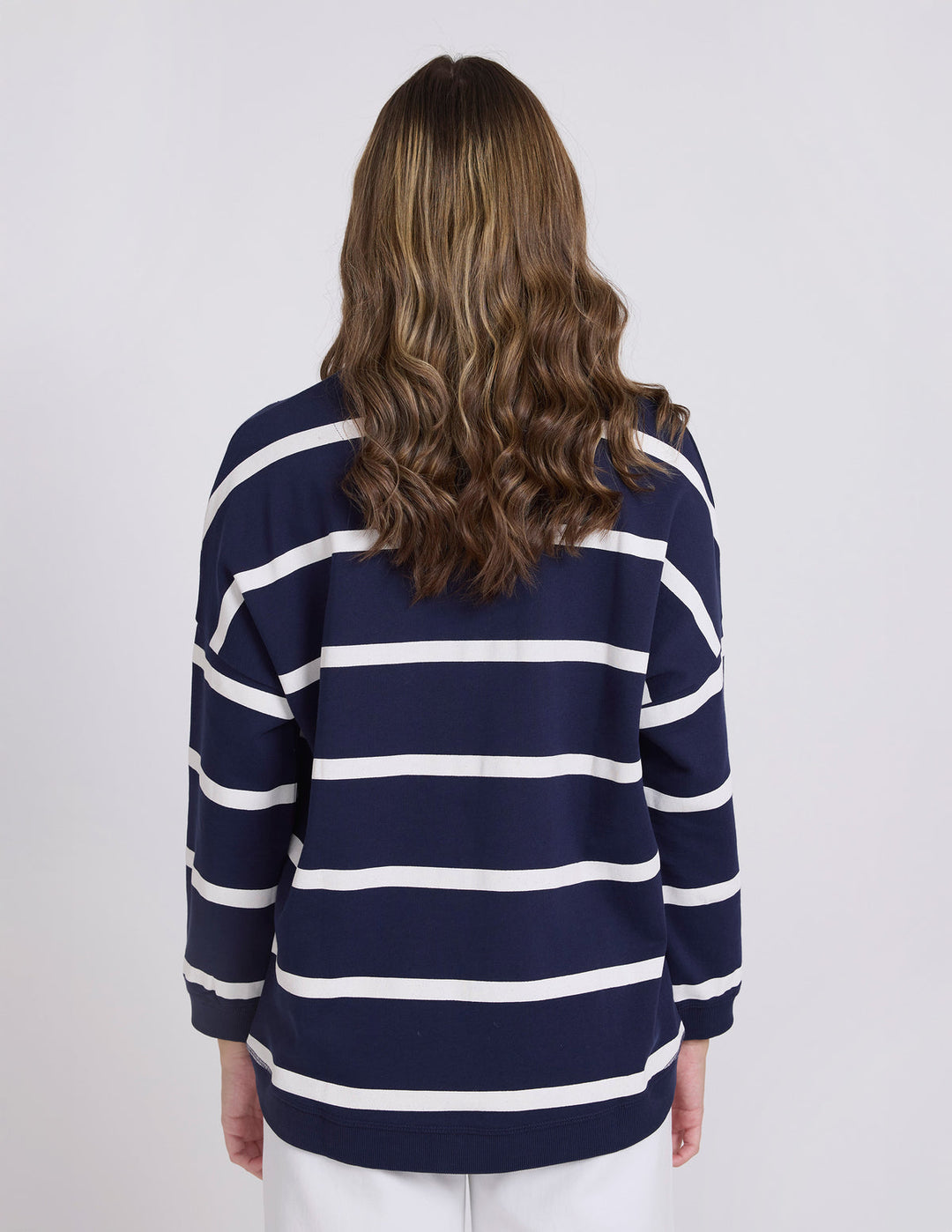 Stella &amp; Gemma Newport Sweat Cross Stripe - Navy