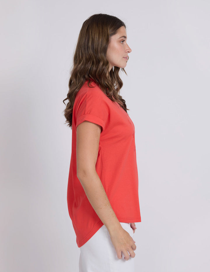 Stella and Gemma Soho Cuff Tee - Red Rotation