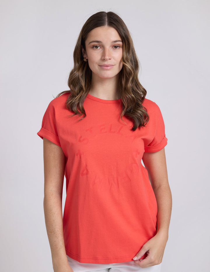 Stella and Gemma Soho Cuff Tee - Red Rotation