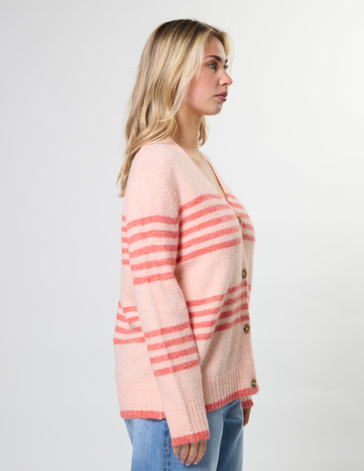 Stella &amp; Gemma Stripe Cardigan - Canyon Rose