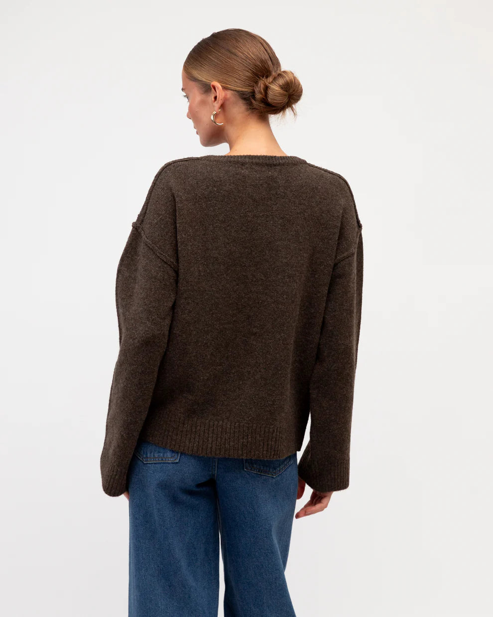 White Closet Tokyo Cardigan - Brown