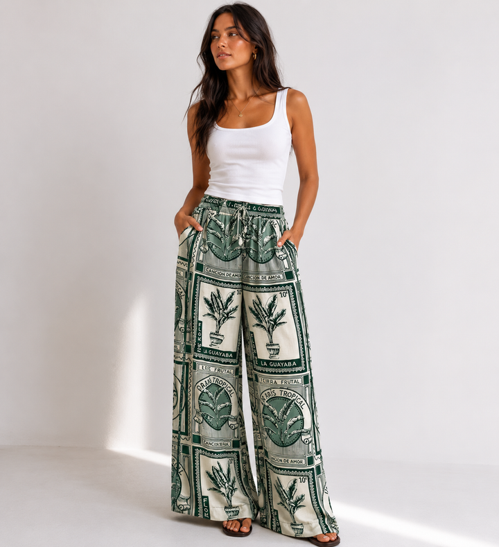 White Closet Exotic Tropic Pants