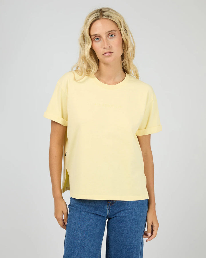 All About eve Washed Tee - Lemon