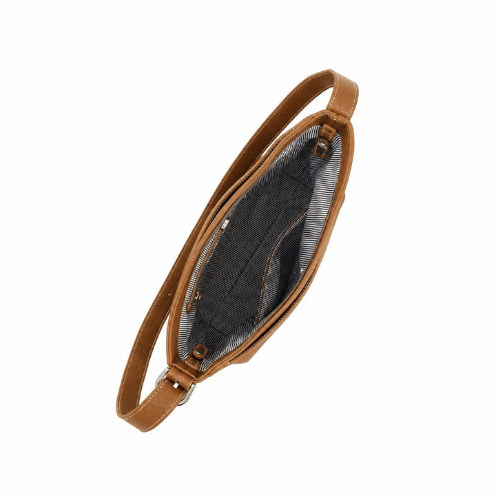 Black Caviar Aryana Tan Vegan Leather Shoulder &amp; Crossbody Bag